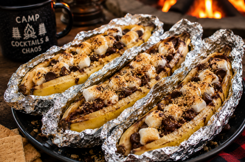 5-Minute Campfire Banana Boats